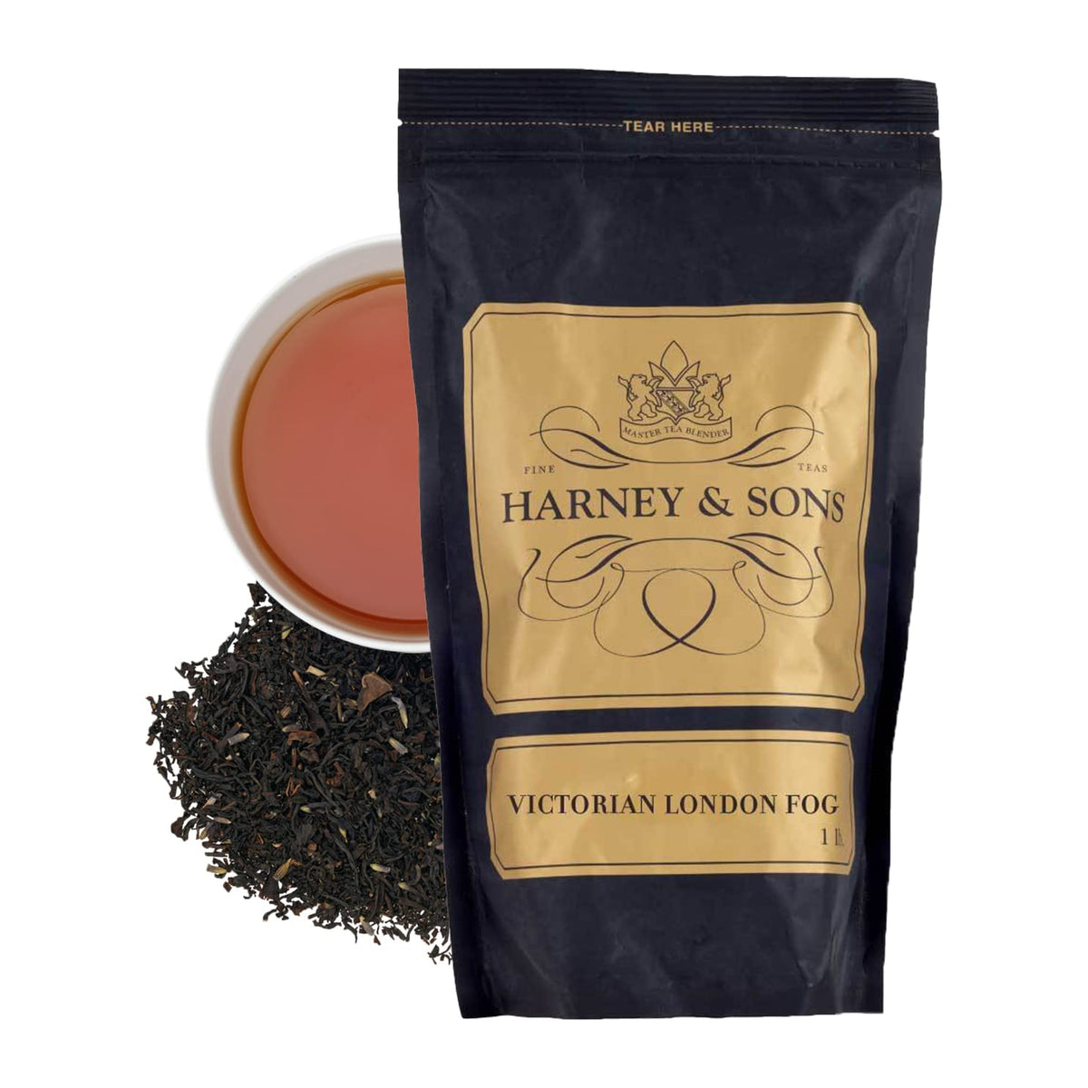 Harney & Sons Victorian London Fog – Loose Tea (16 oz) with Citrus, Vanilla & Lavender