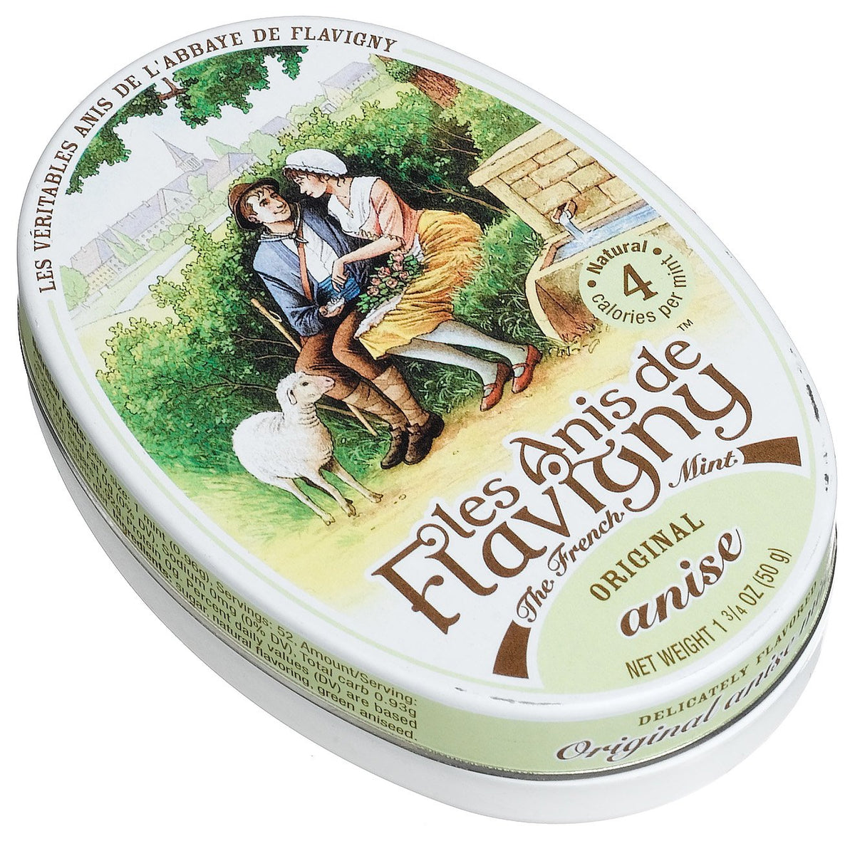 Les Anis de Flavigny French Anise Candy – 50g Tin, Pack of 8