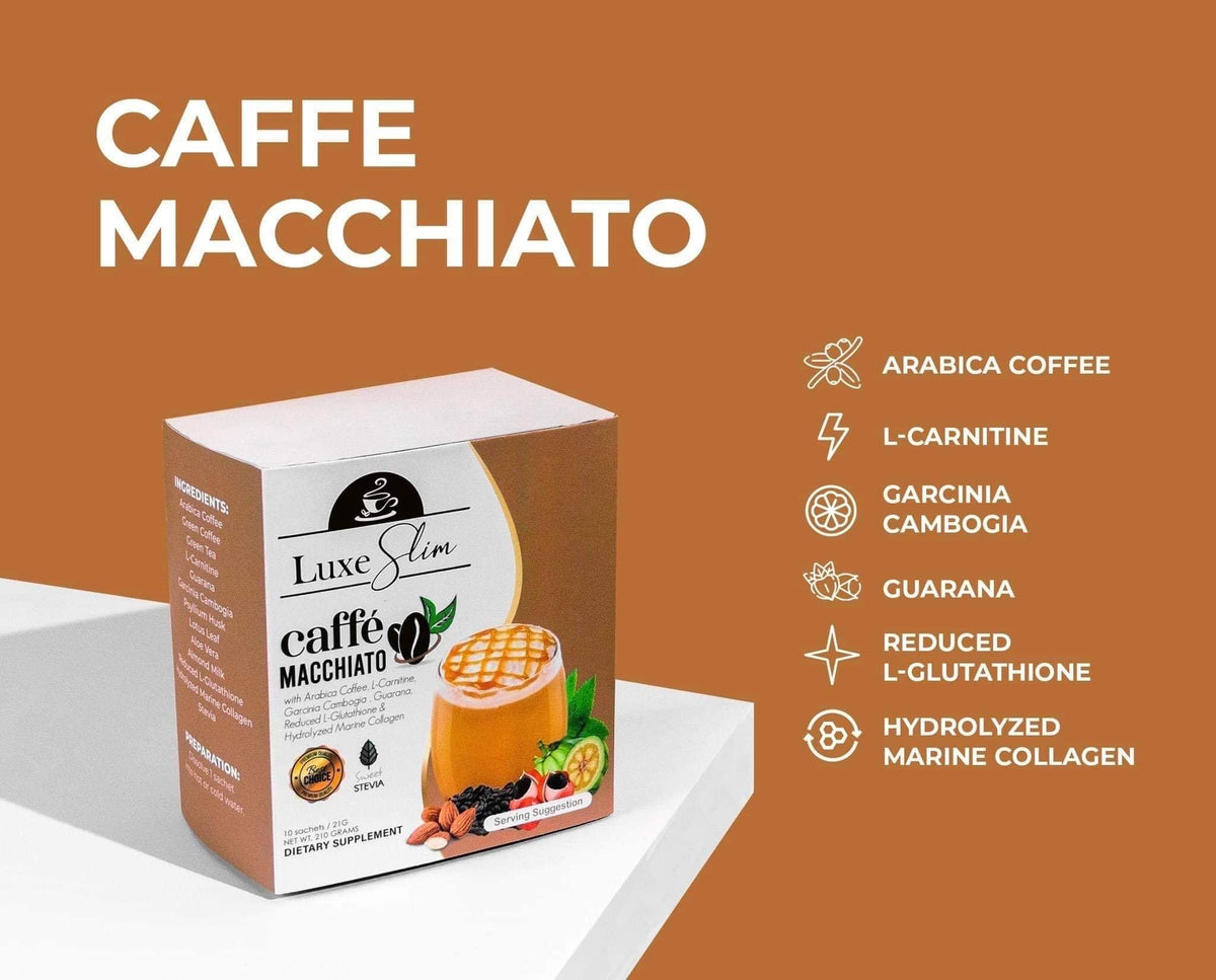 LuxeSkin Caffe Macchiato by Anna Magkawas – Half Kilo Coffee with Collagen & L-Glutathione