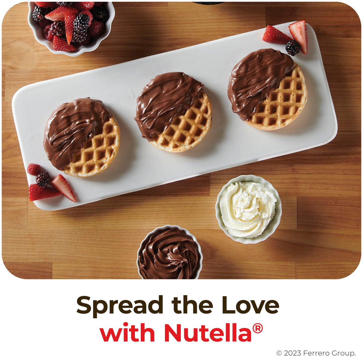 Nutella Hazelnut Spread Piping Bags – 6 Bags, 35.2 oz Each (211.2 oz Total) | Bakery & Restaurant Use