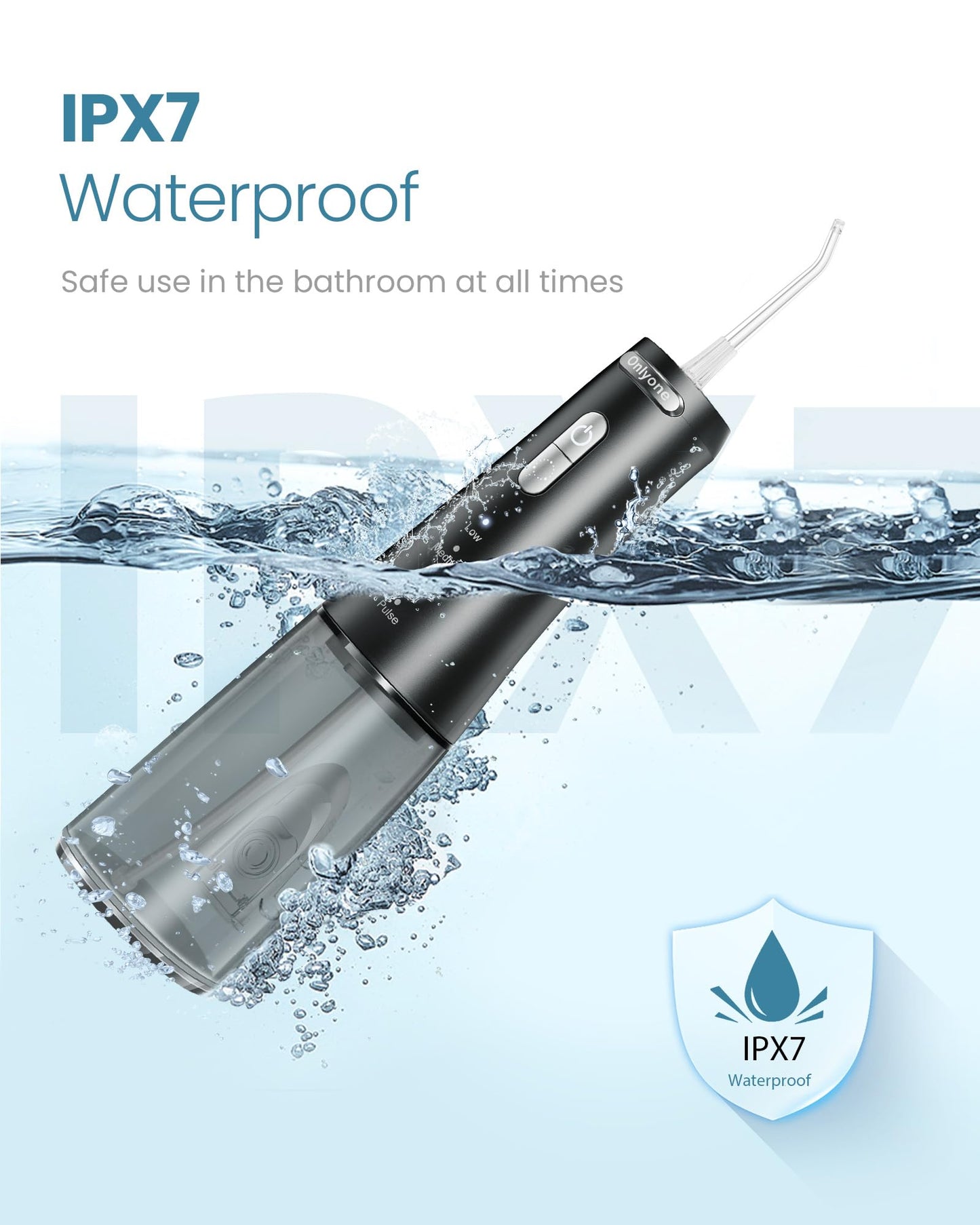 Onlyone Water Flosser with Adjustable Water Pressure for Daily Oral Care