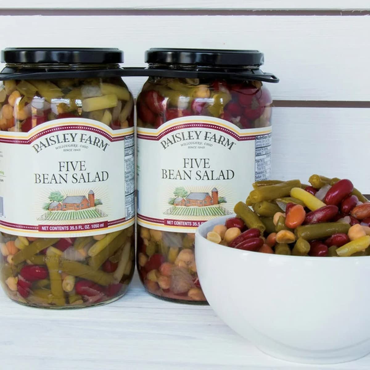 Paisley Farm 5 Bean Salad – 2 Pack (35.5 oz each) | All Natural, Protein-Ready