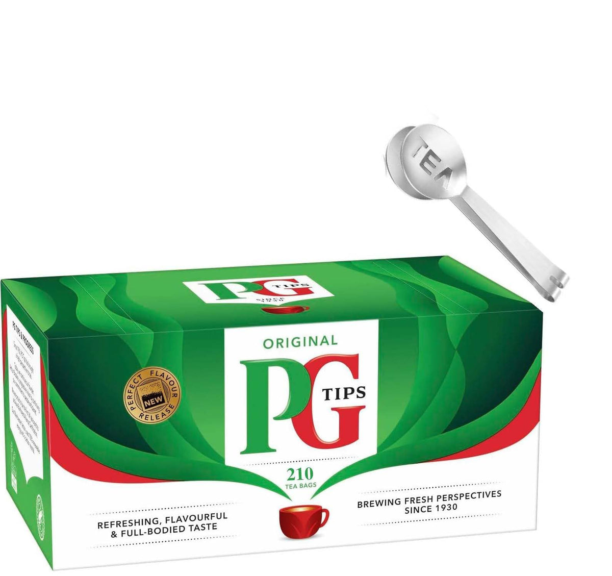 PGTips 240 Original Tea Bags from Great Britain + Tea Bag Spoon