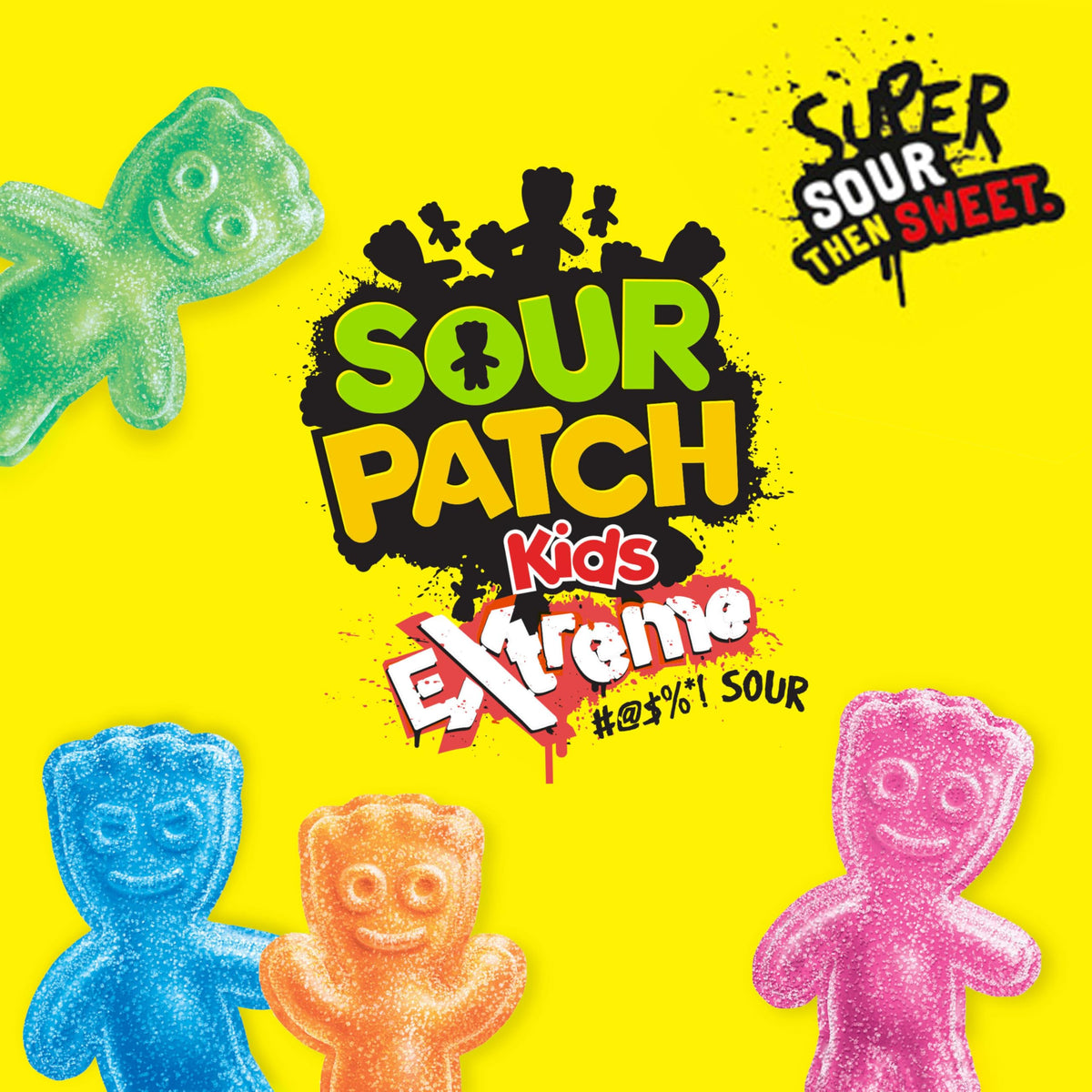 SOUR PATCH KIDS Extreme Sour Soft & Chewy Candy — Bulk 12 Bags (7.2 oz each)