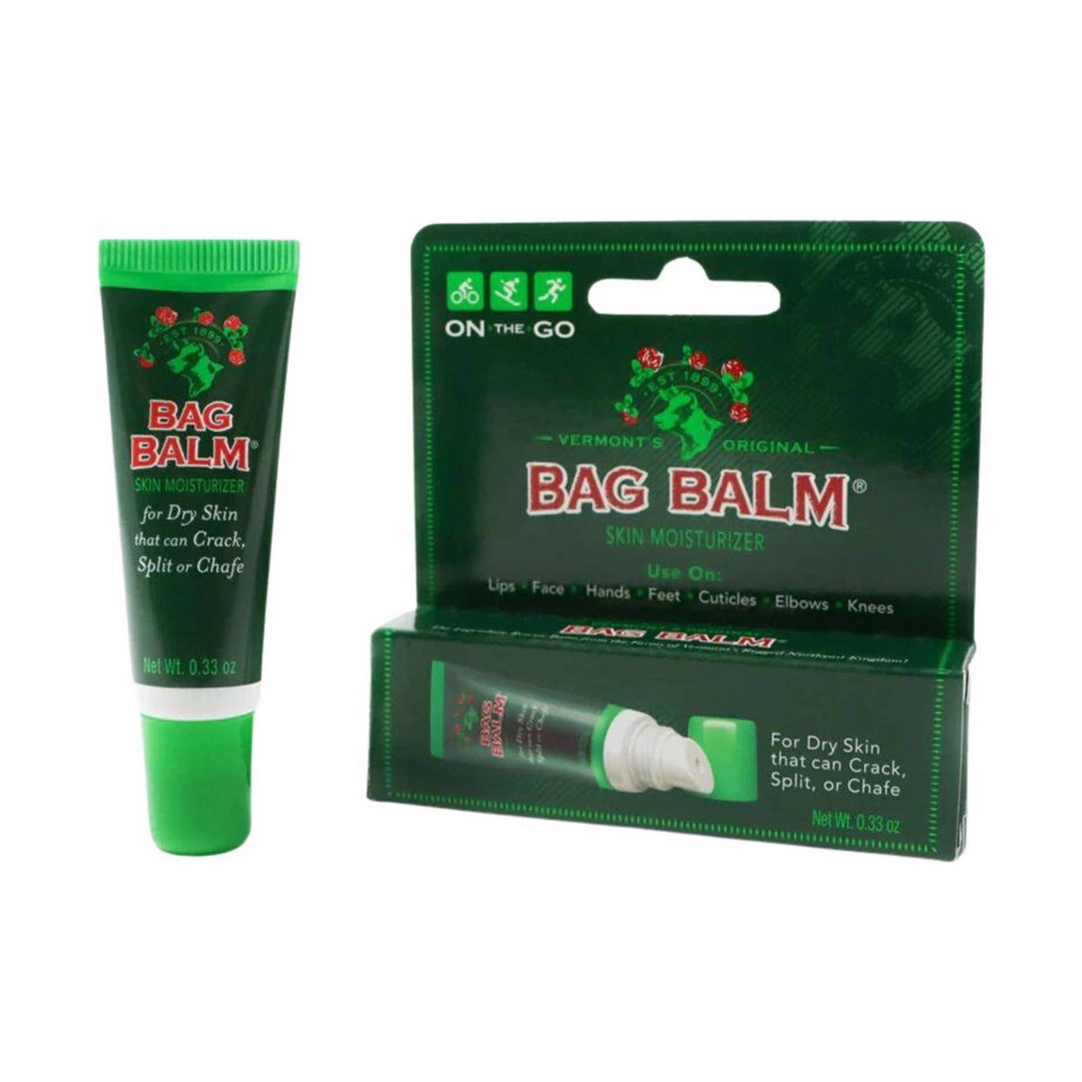 Vermont Original Bag Balm Skin Moisturizer Mini Tube .33 oz Tube w/box