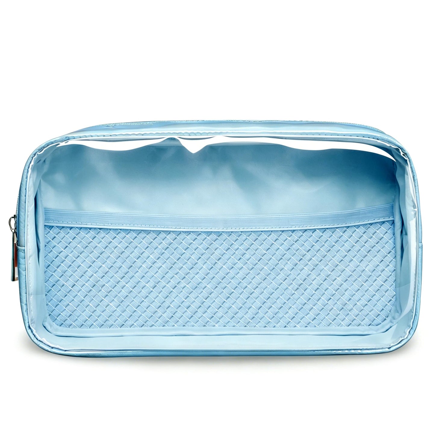 WLLWOO Clear Makeup Bag Small Cosmetic Pouch Travel Toiletry Organizer