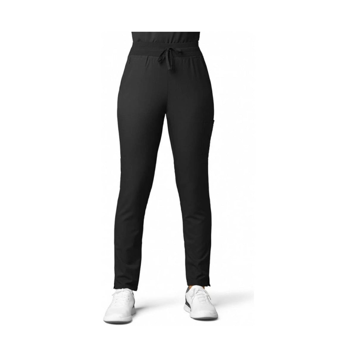 Wink Women's Thrive Cargo Straight Slim Leg Scrubs Pants - Black