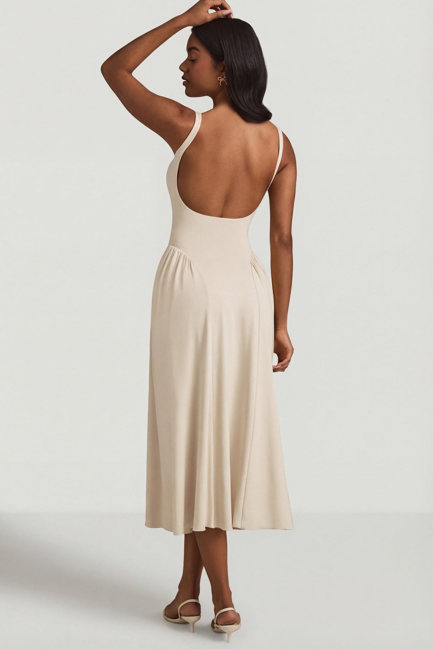 Modal A-Line Midaxi Dress in Ivory