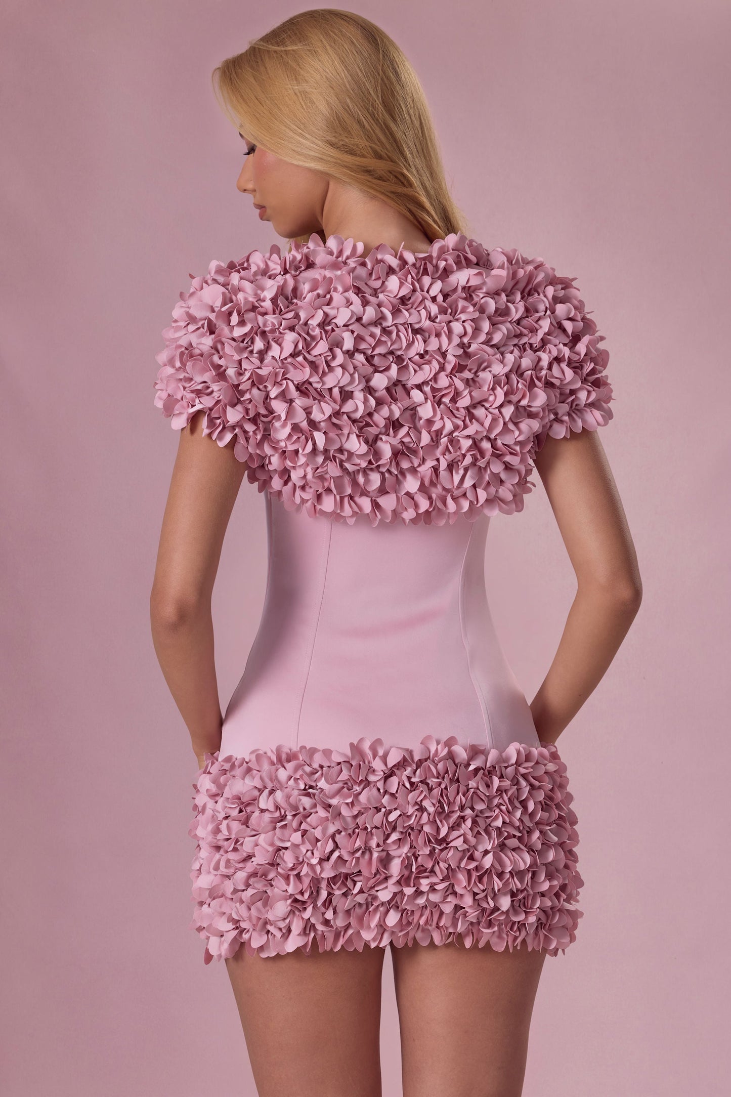Cropped Bolero  in Blush Pink