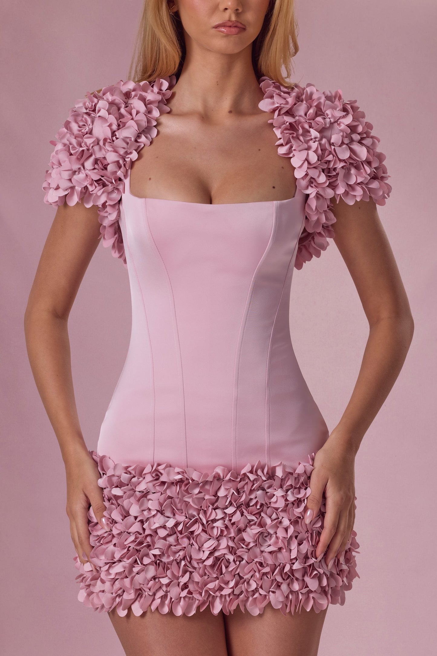 Cropped Bolero  in Blush Pink