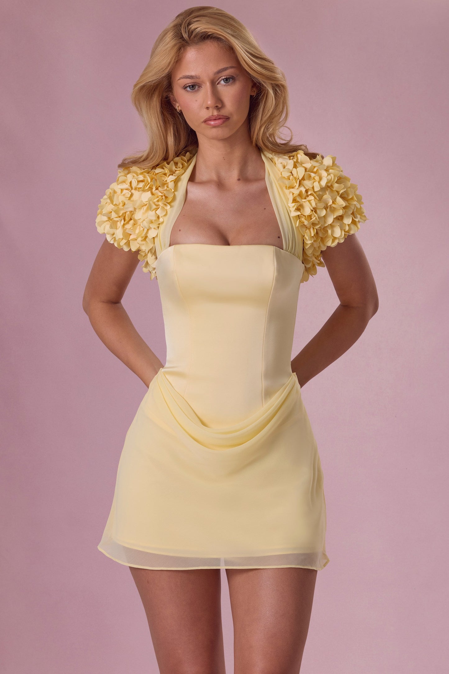 Cropped Bolero  in Butter Yellow
