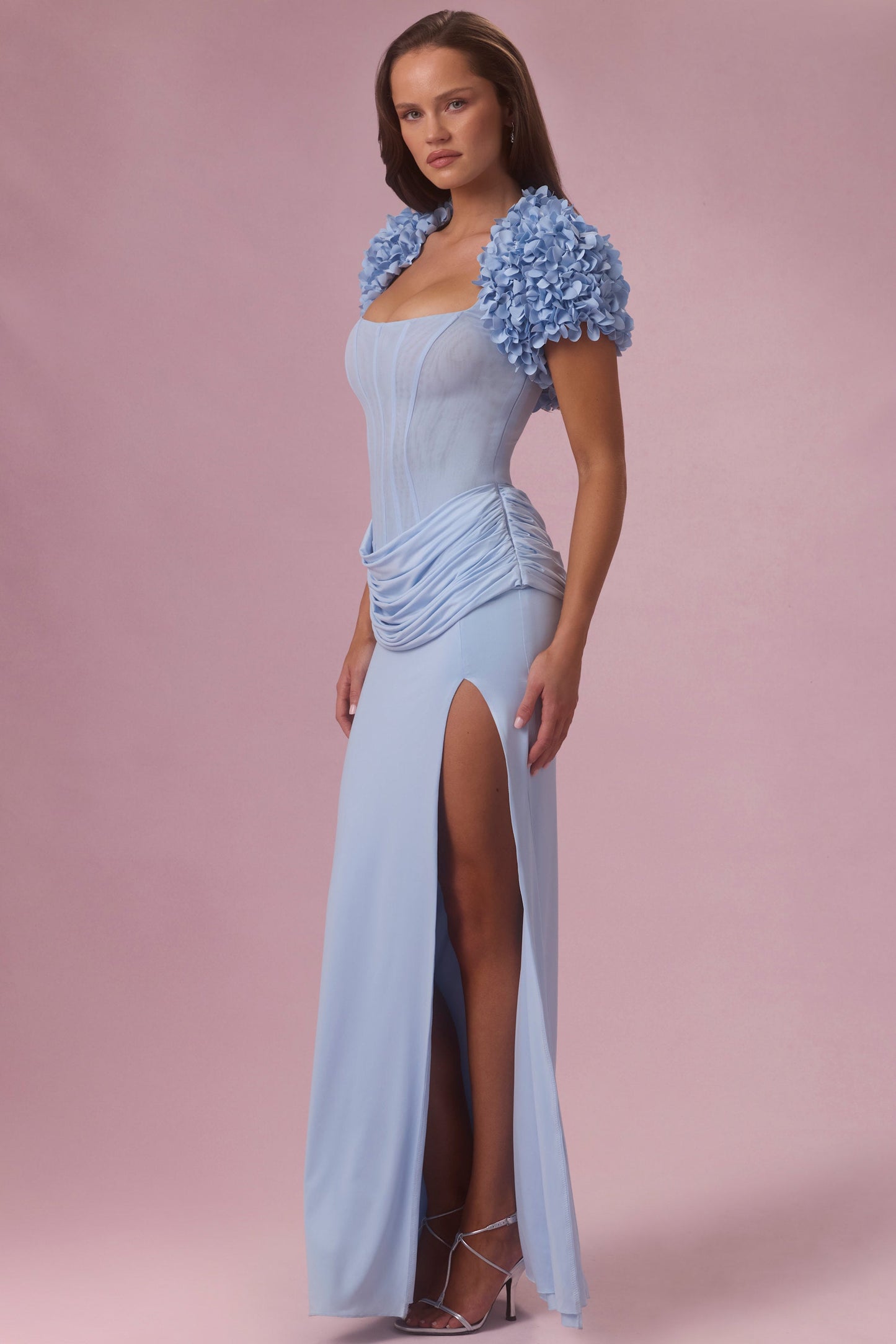 Cropped Bolero  in Powder Blue