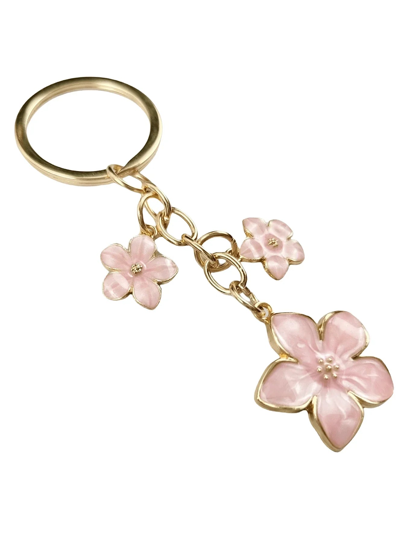 HAILIAN 1pc Sakura Shaped Keychain