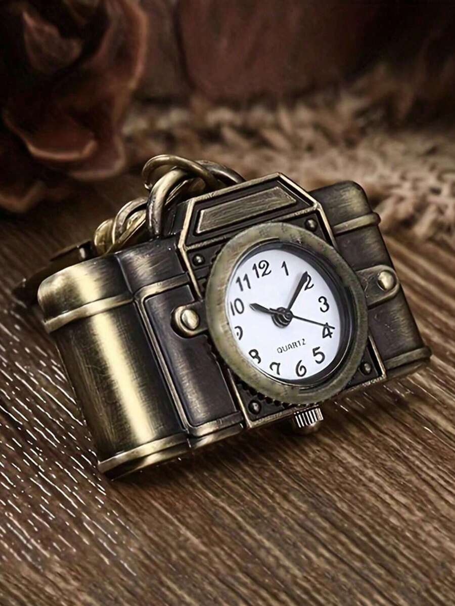 Key Shape Pocket Watch Pocket Watch Vintage Bronze Keychain