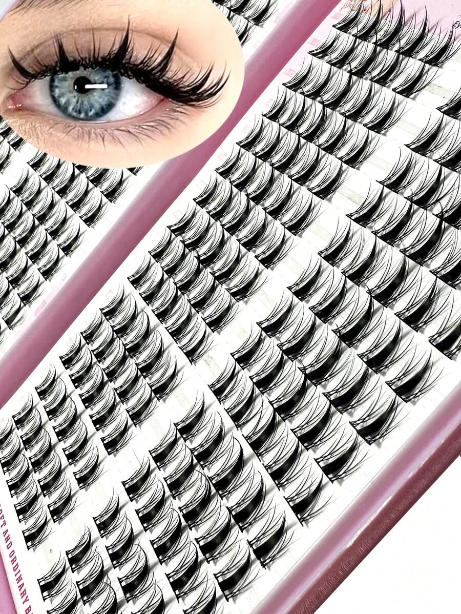 32pcs/10pcs C-Curl Flirty Fairy False Eyelash Clusters