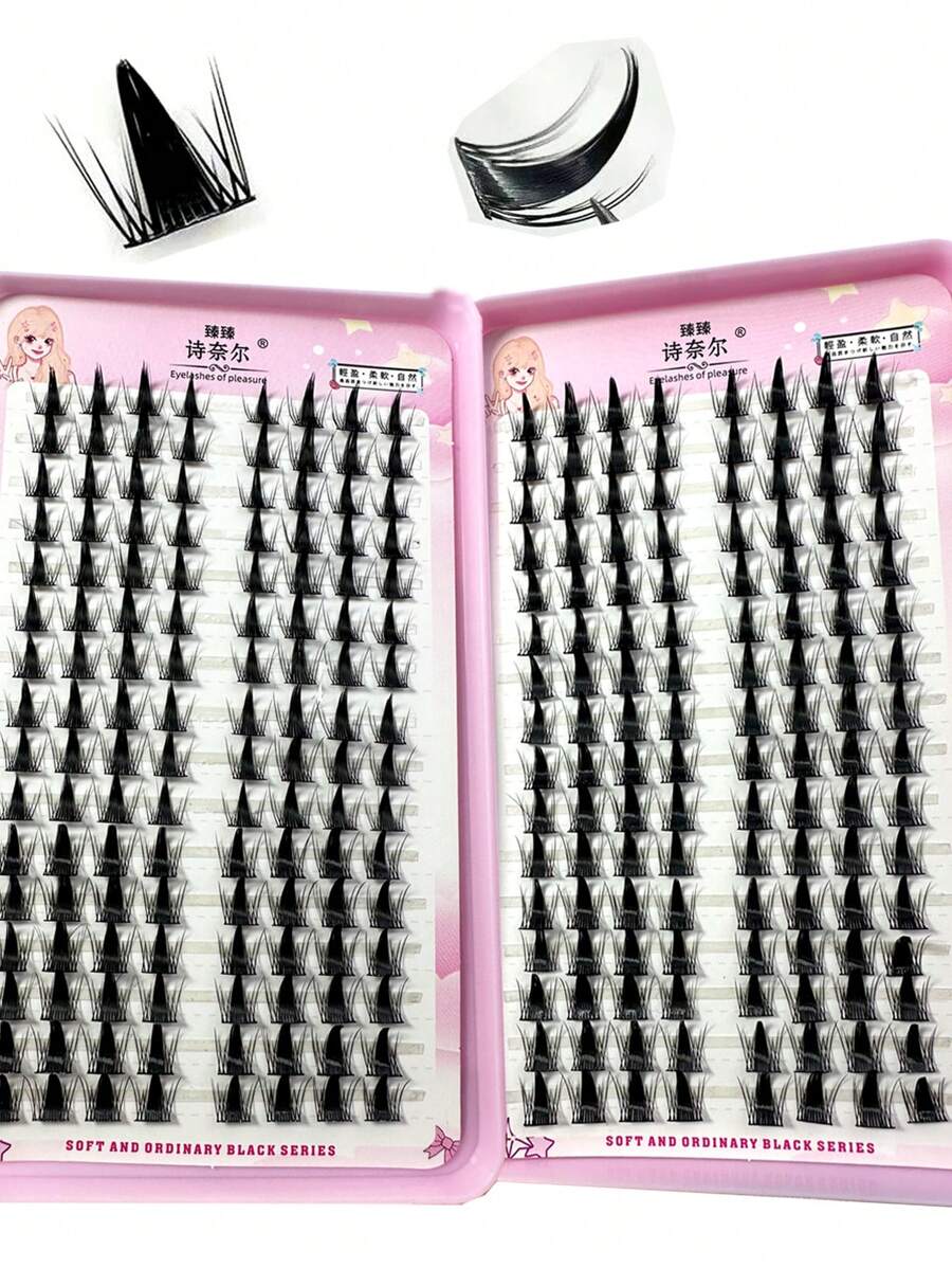 32pcs/10pcs C-Curl Flirty Fairy False Eyelash Clusters