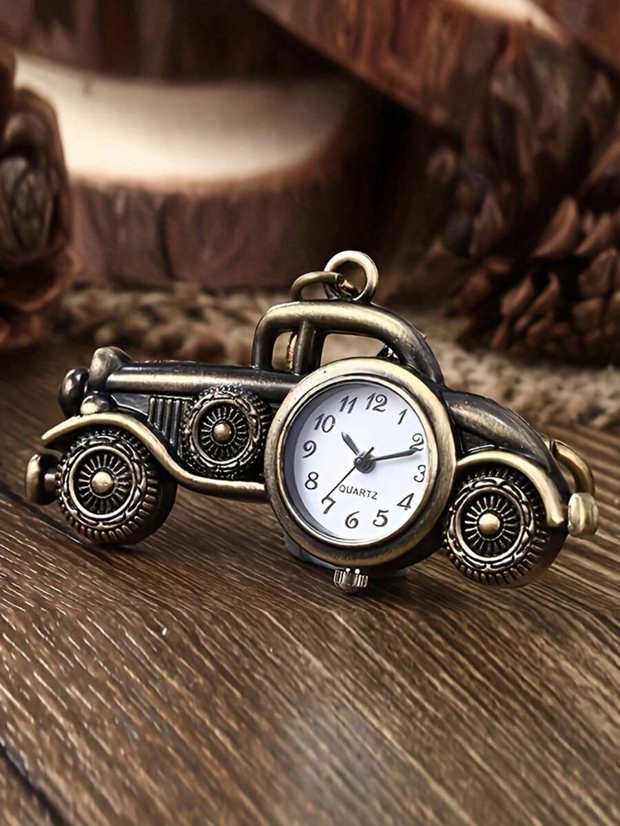 Key Shape Pocket Watch Pocket Watch Vintage Bronze Keychain