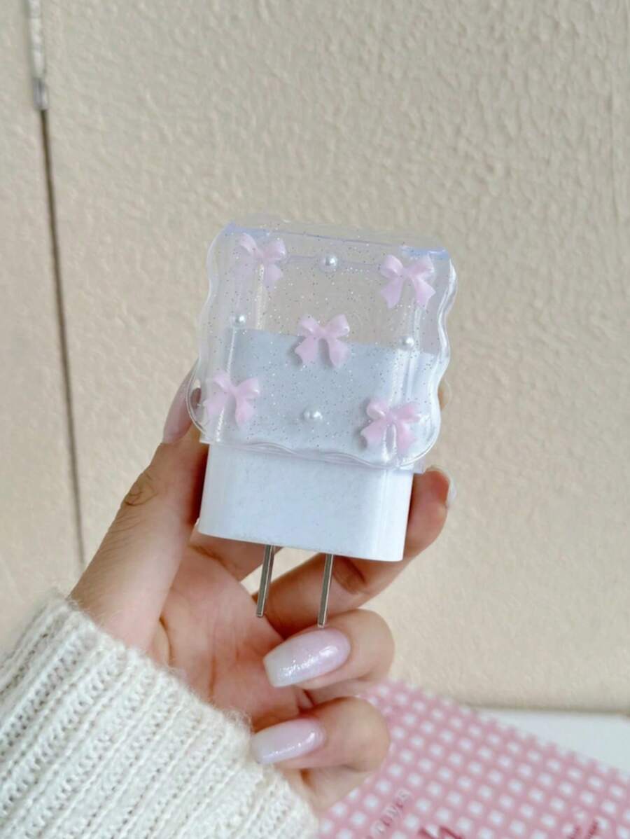 Pearl Design Charger Set, Includes Charging Cable Protector