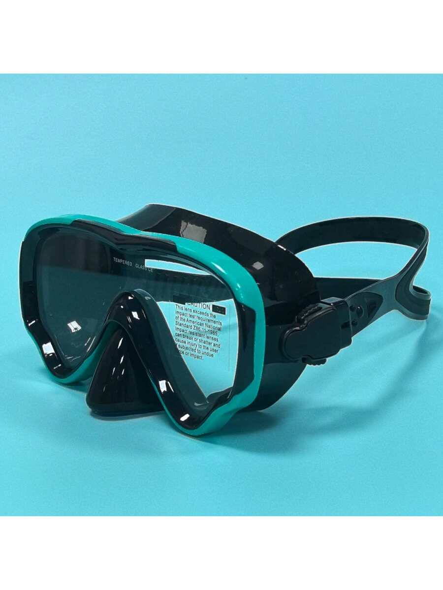 Adult Scuba Diving Mask, Tempered Glass One-Piece Mask