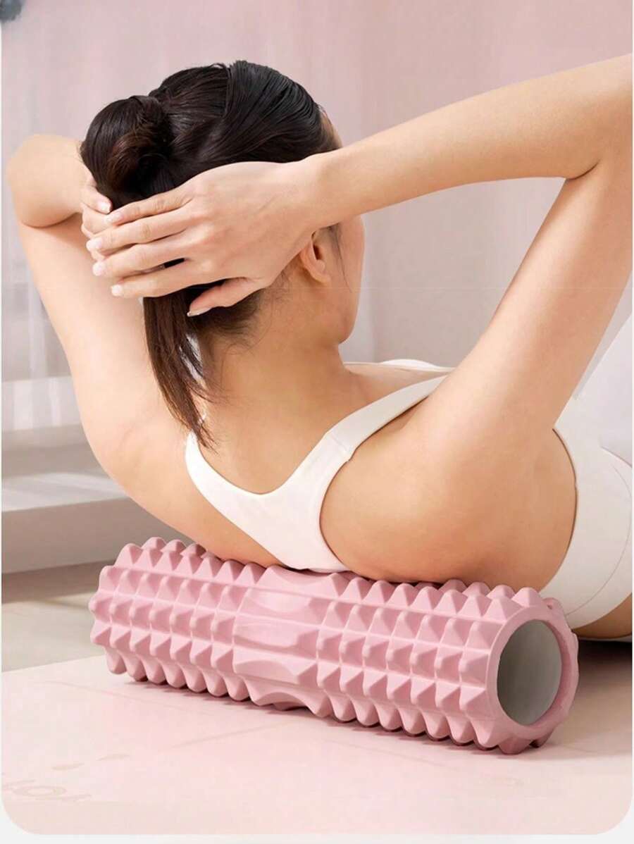 Pink Foam Yoga Massage Roller, For Muscle