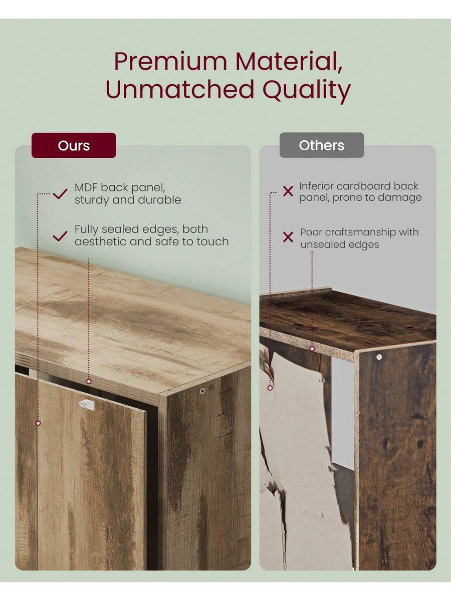 VASAGLE Bookshelf, 6-Tier Bookcase