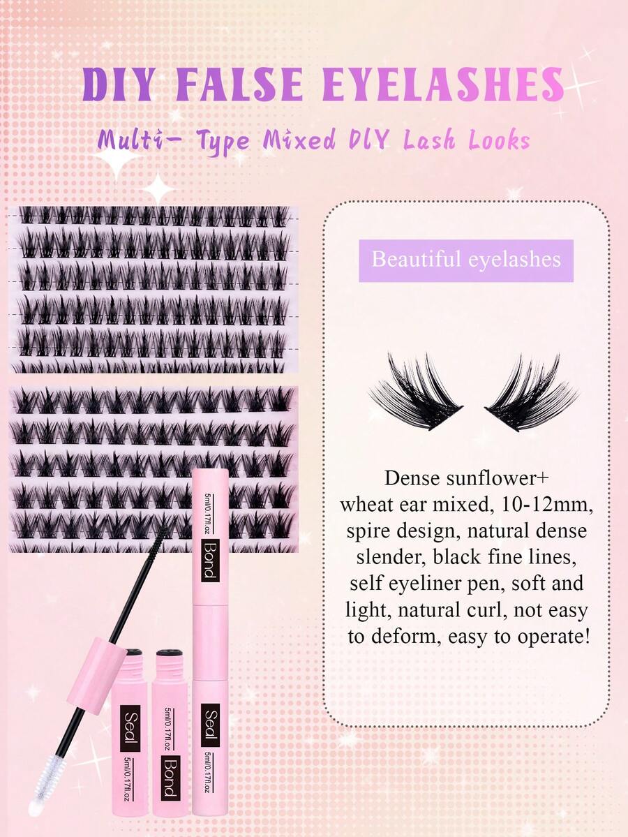 MEM Eyelash Extension Kit, DIY Eyelash Extension Set