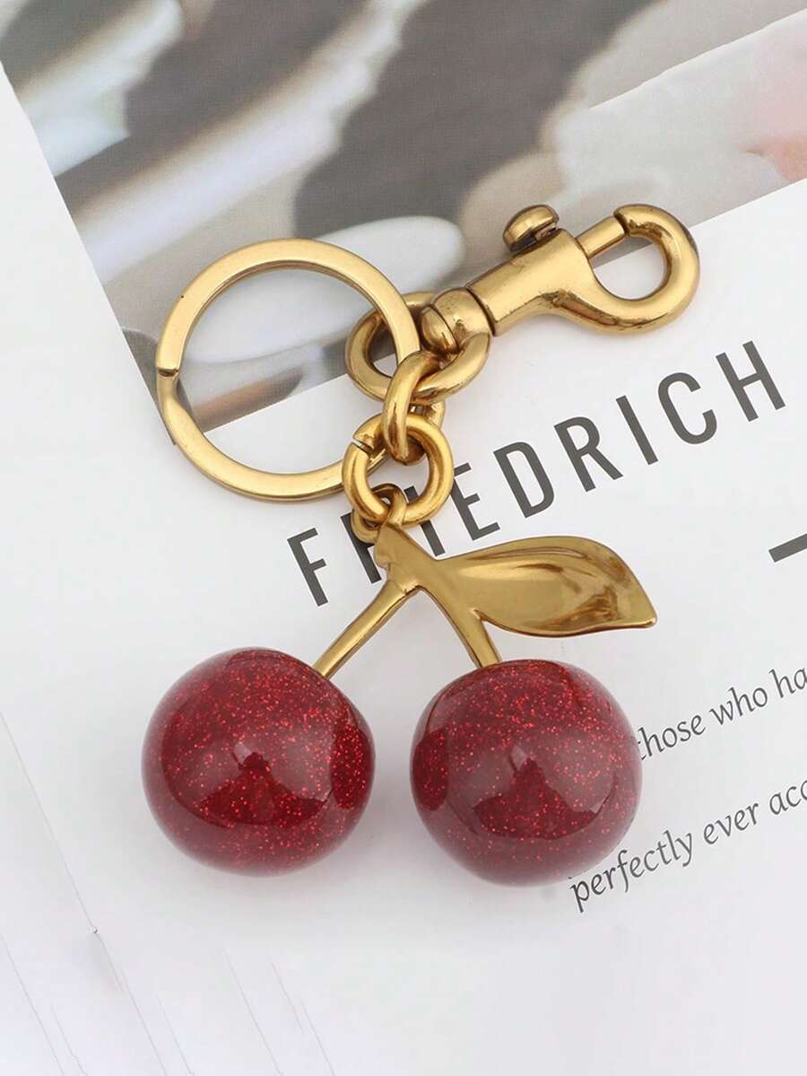 1pc Unique Shiny Cherry Shaped Pendant