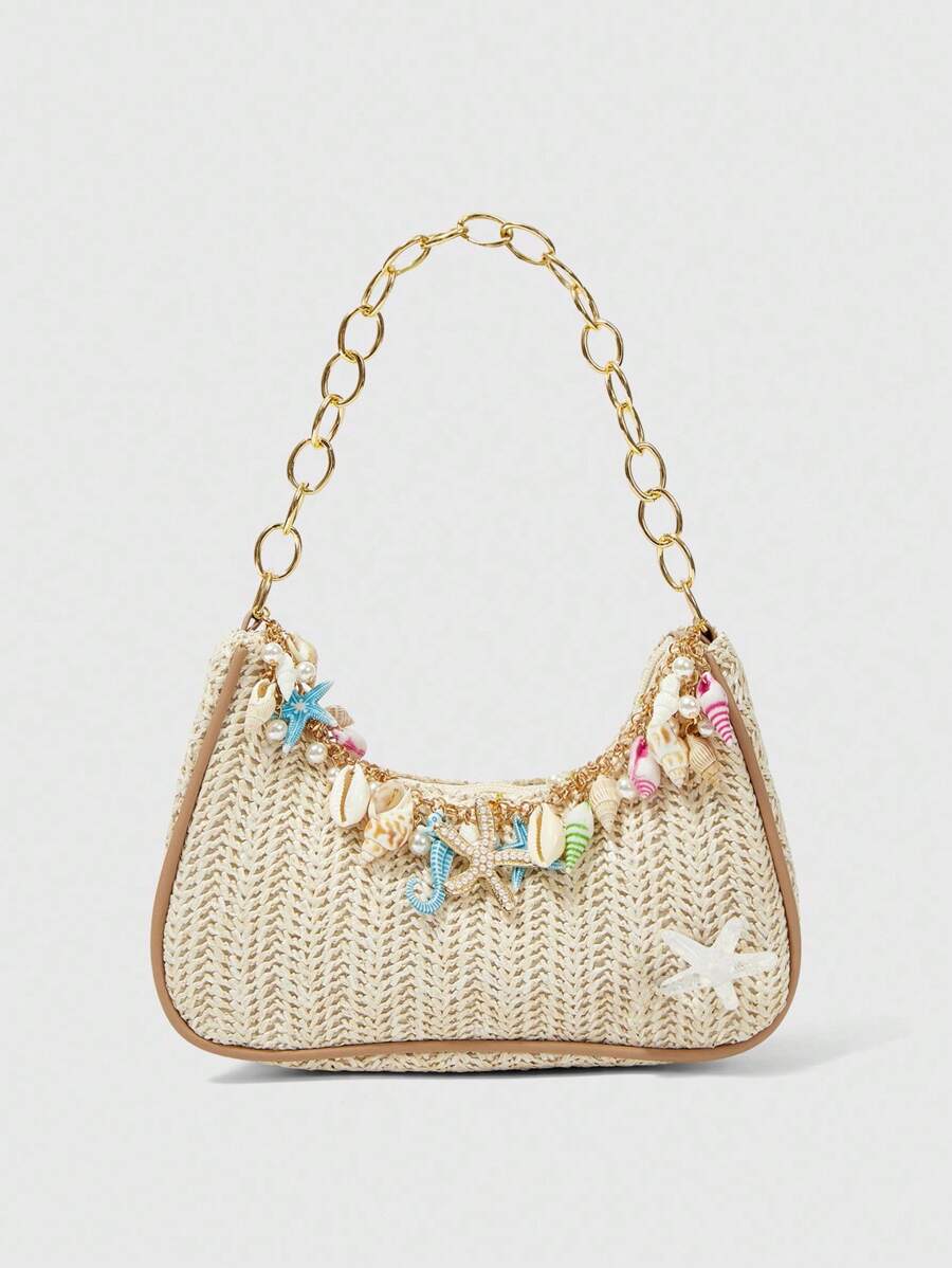 Viva Strut Summer Seaside Vacation Straw Bag