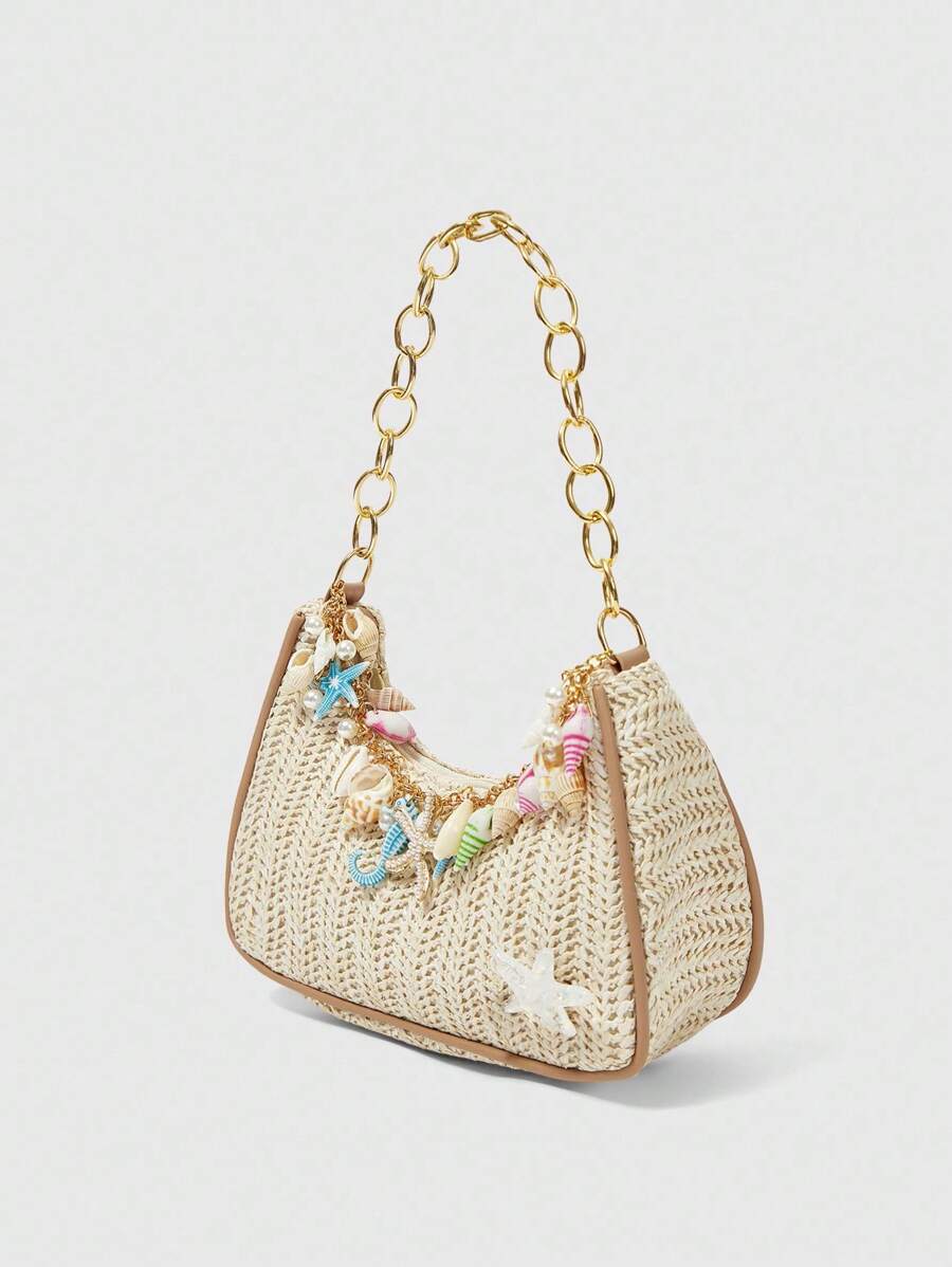 Viva Strut Summer Seaside Vacation Straw Bag