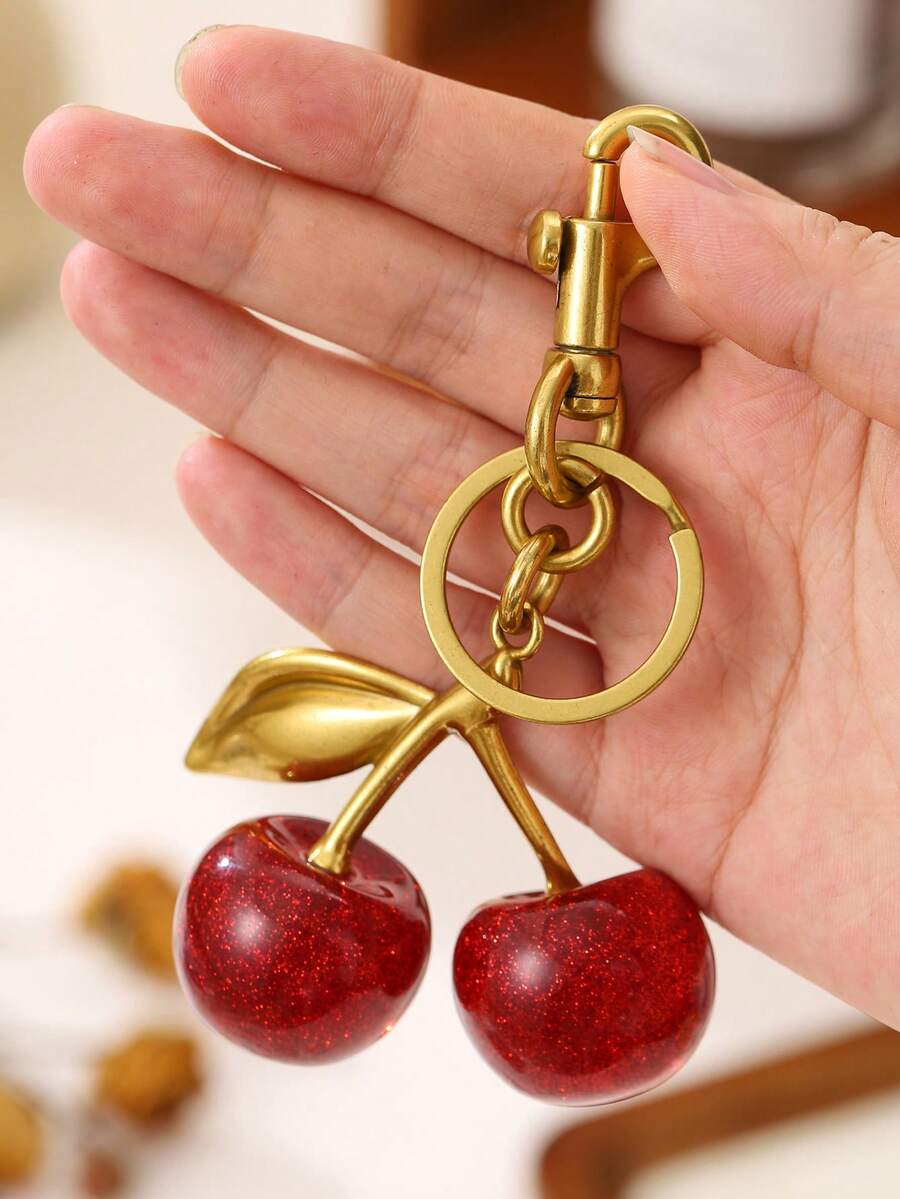 1pc Unique Shiny Cherry Shaped Pendant