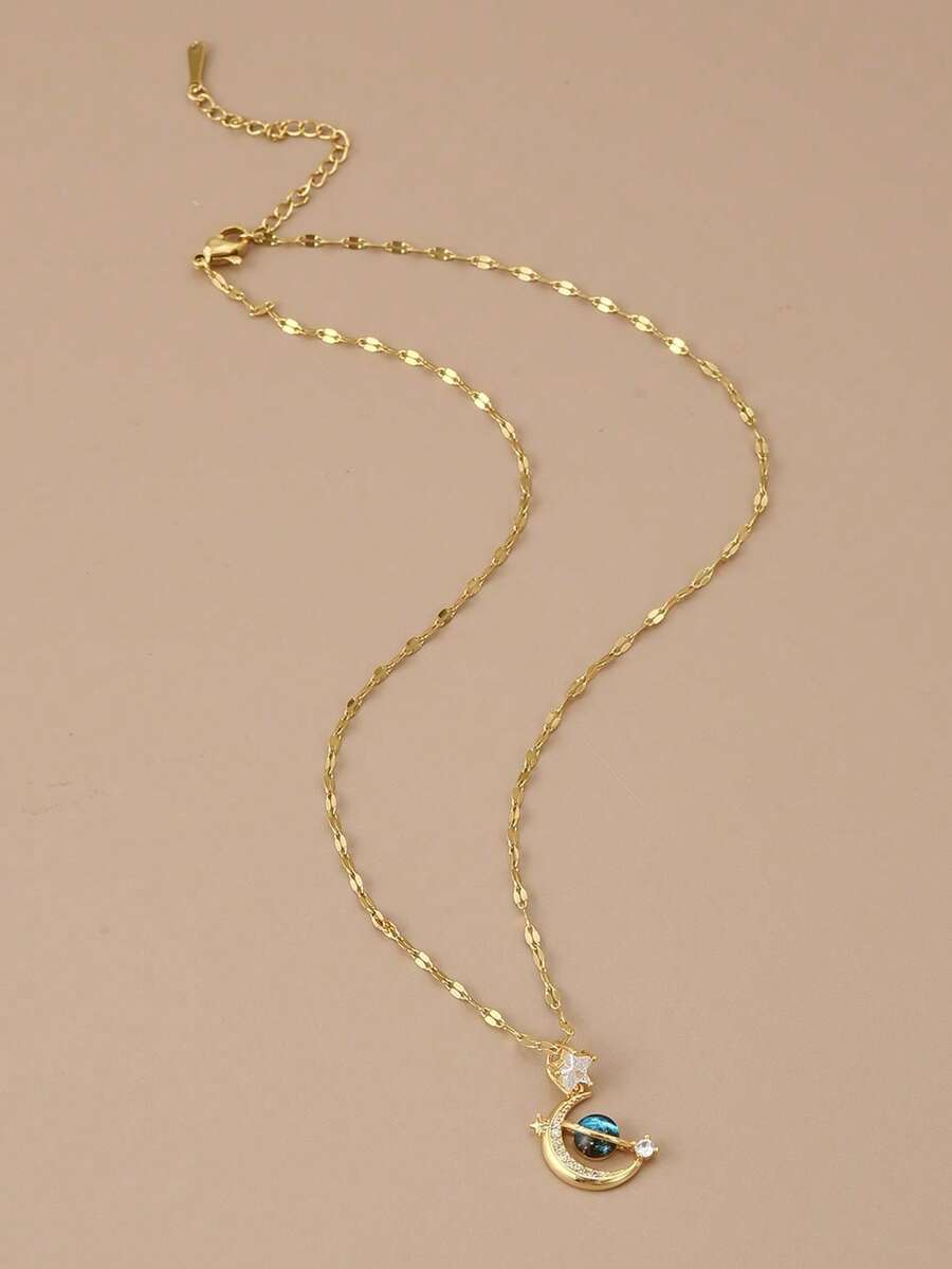 1pc Fashionable Starry Sky, Butterfly