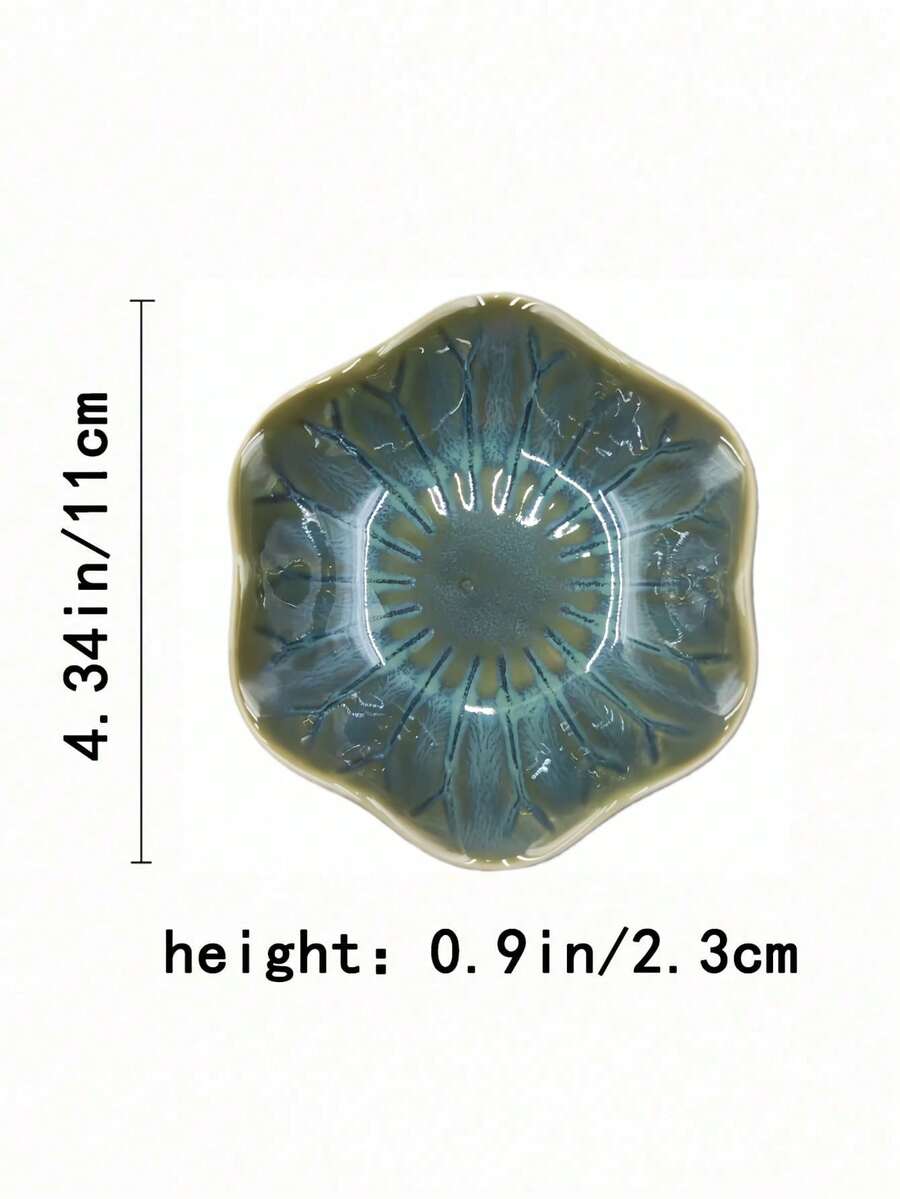 Elegant Ceramic Lotus Leaf Jewelry Organizer Tray For Earrings