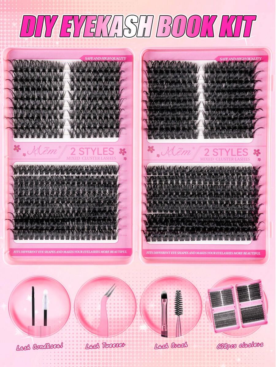 MEM Eyelash Extension Kit, DIY Eyelash Extension Set