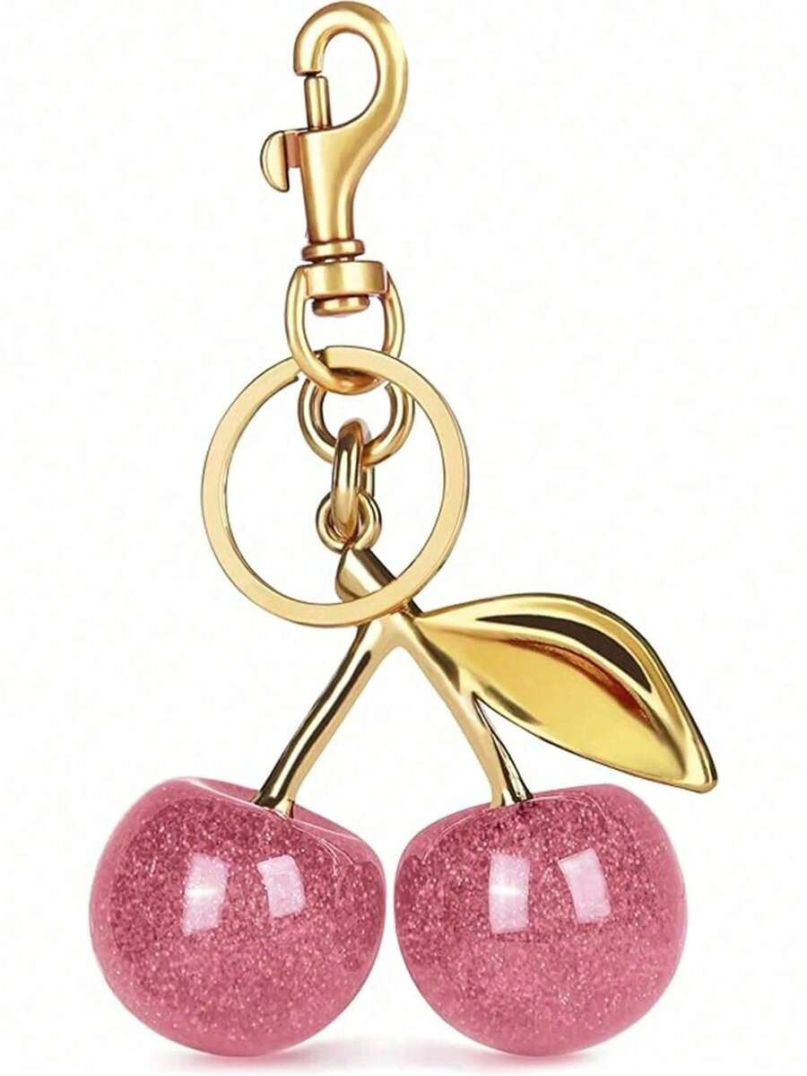 1pc Unique Shiny Cherry Shaped Pendant