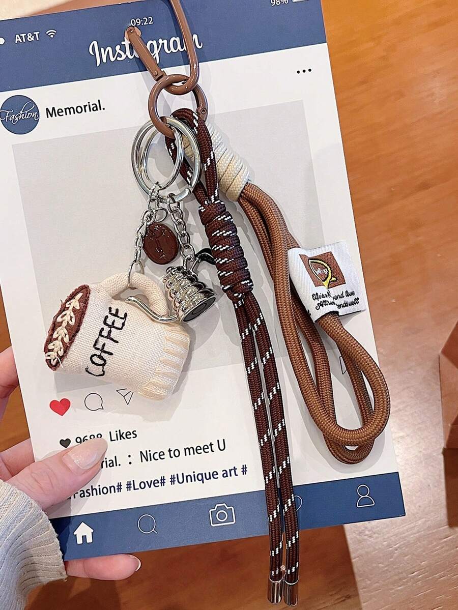 Fabric Coffee Bottle Spoon, Leather Heart