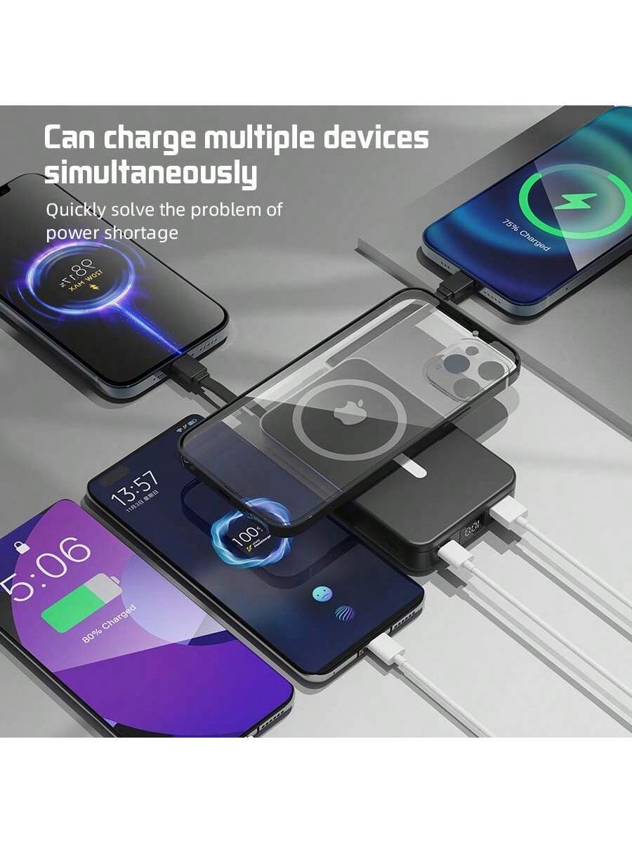 GAWFOLK Pink 10000mAh Power Bank With Stand
