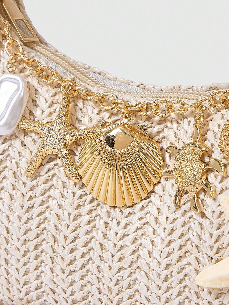 Viva Strut Summer Seaside Vacation Straw Bag