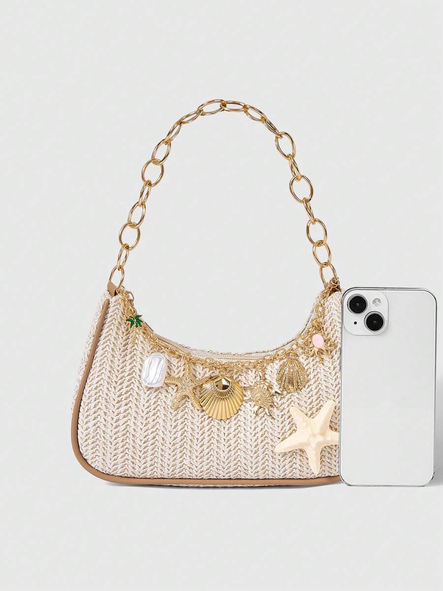 Viva Strut Summer Seaside Vacation Straw Bag