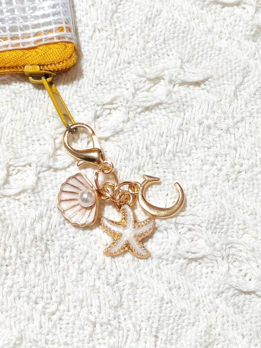 Bohemian Style Gold Letter Keychain