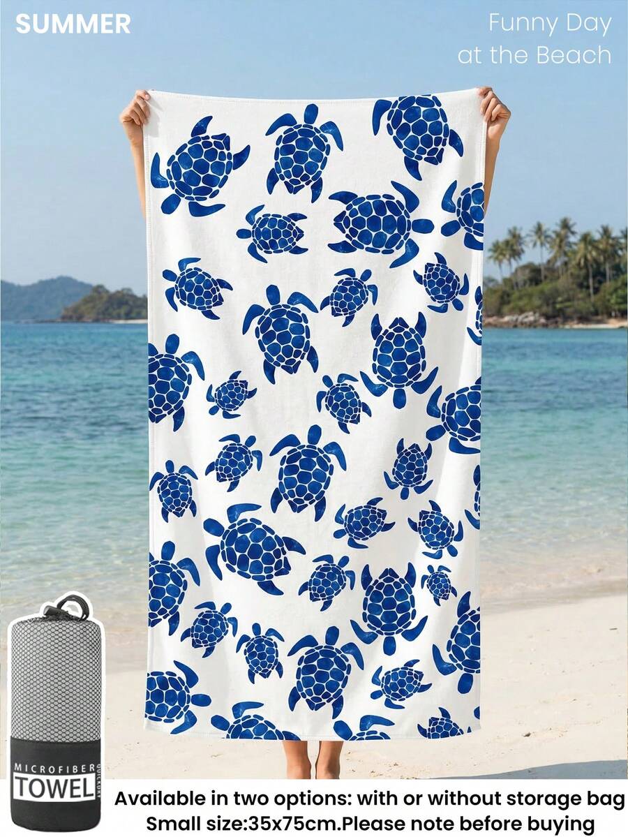 Printed Beach Towel, Flamingo Pattern Swimwear