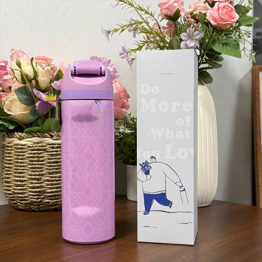 Owala Stainless Steel Water Bottle With Straw For Travel