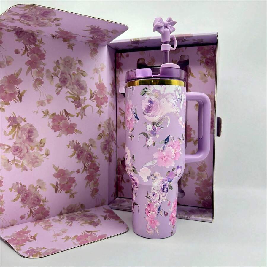 Stanley 40oz Romantic Flowers Printed Tumbler