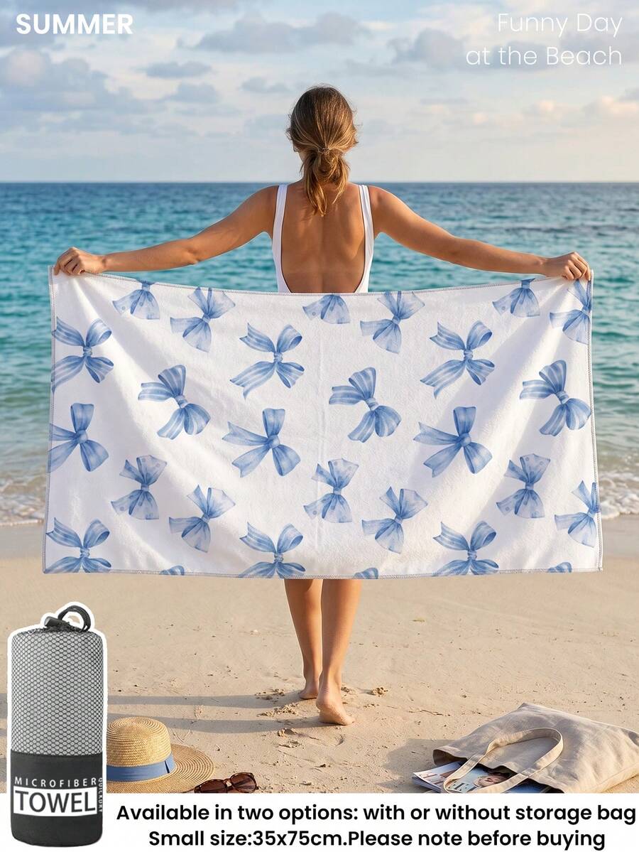 Printed Beach Towel, Summer Fruit Pattern Swimwear