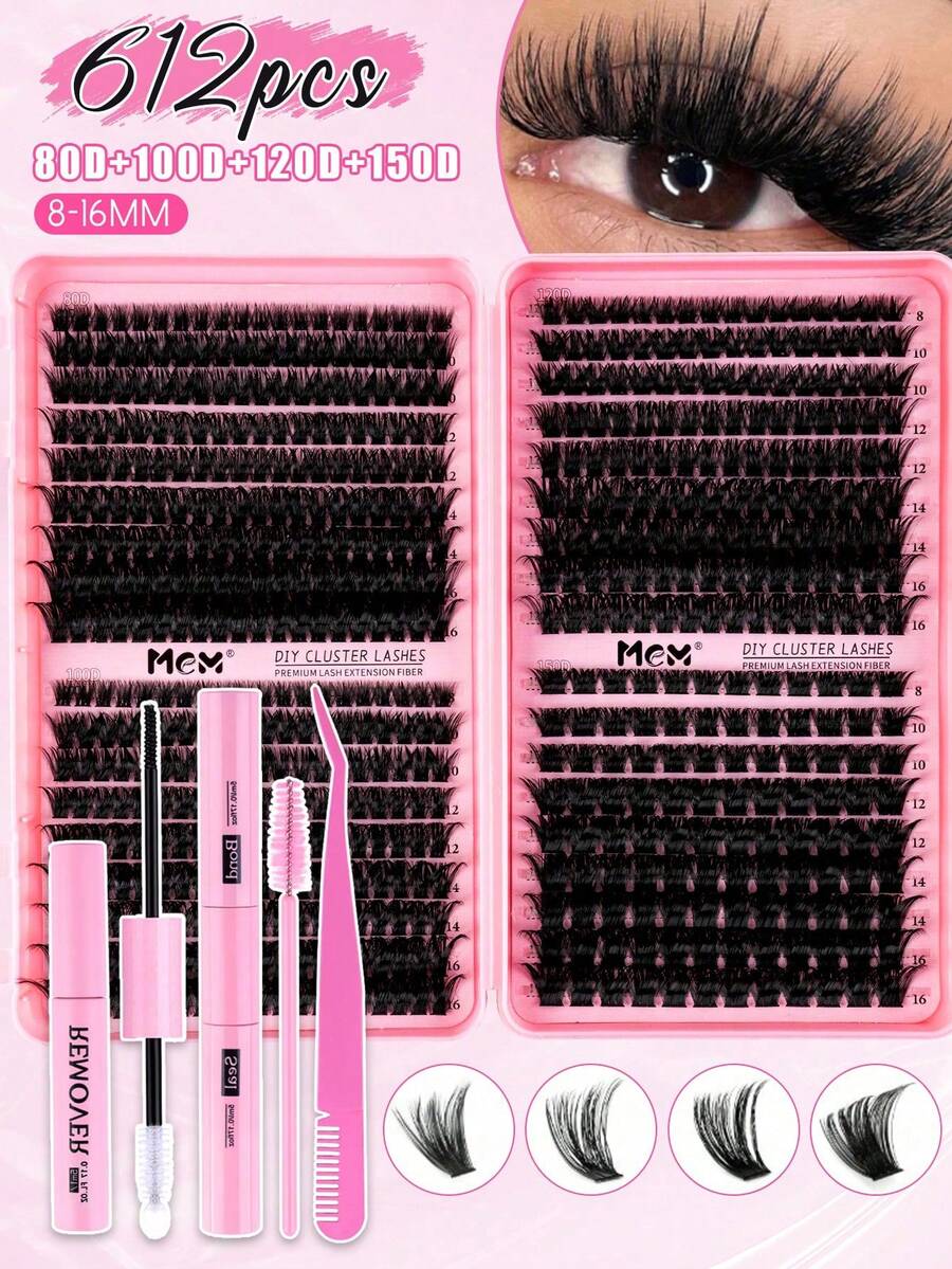 MEM Eyelash Extension Kit, DIY Eyelash Extension Set
