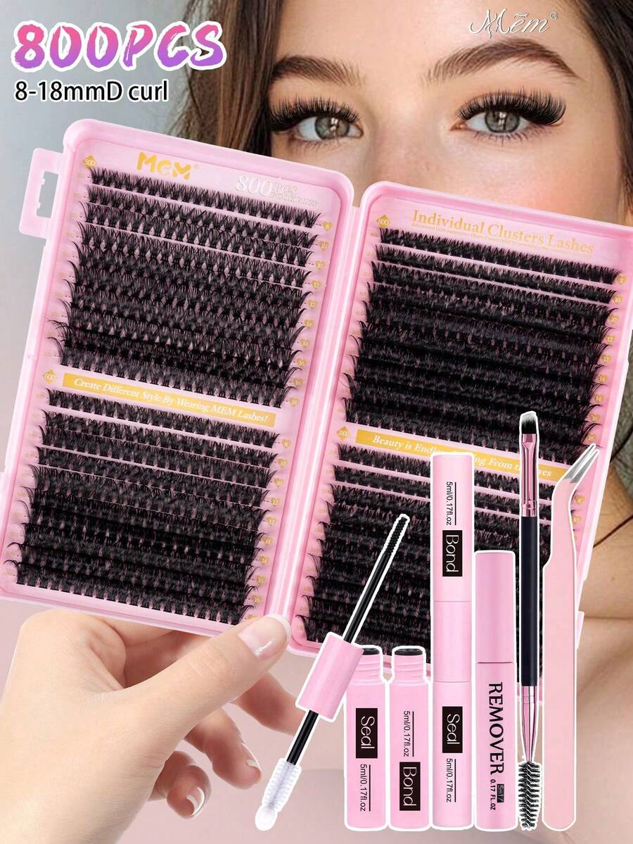 MEM Eyelash Extension Kit, DIY Eyelash Extension Set