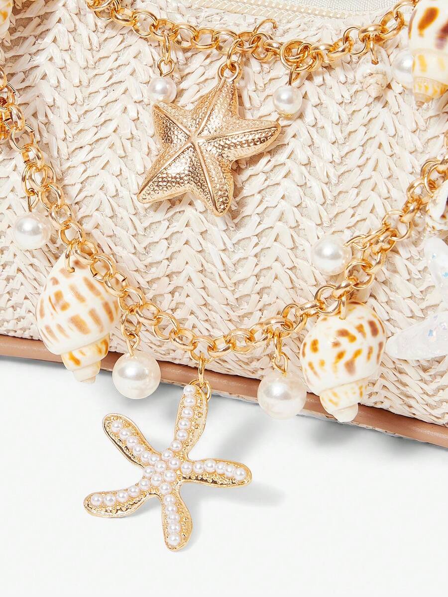 Viva Strut Summer Seaside Vacation Straw Bag