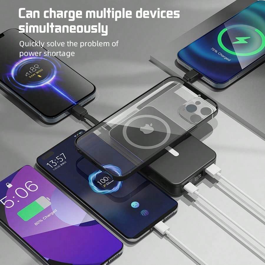 GAWFOLK Pink 10000mAh Power Bank With Stand