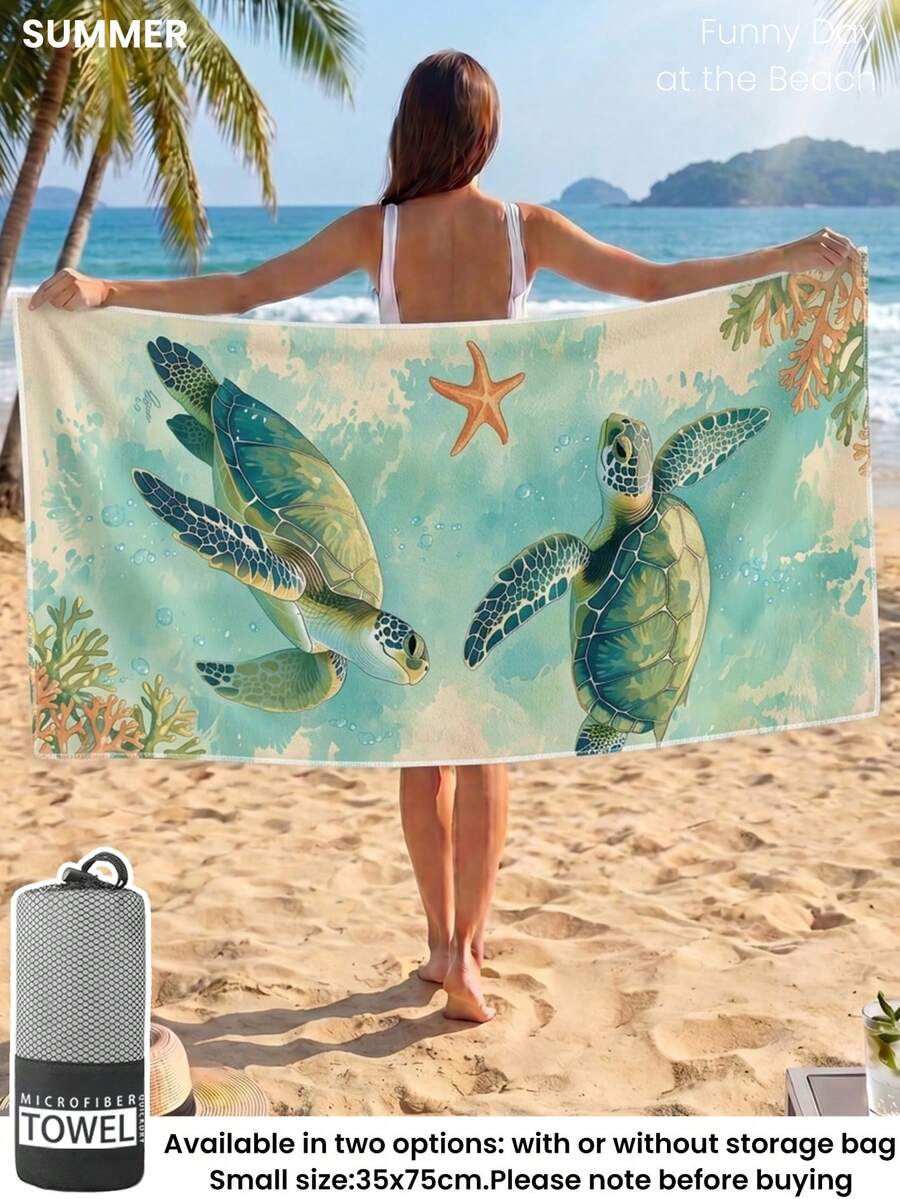 Printed Beach Towel, Flamingo Pattern Swimwear