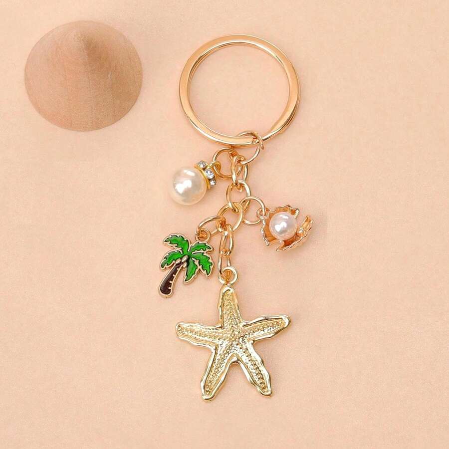 Unisex Marine Animal Keychain Sea Star
