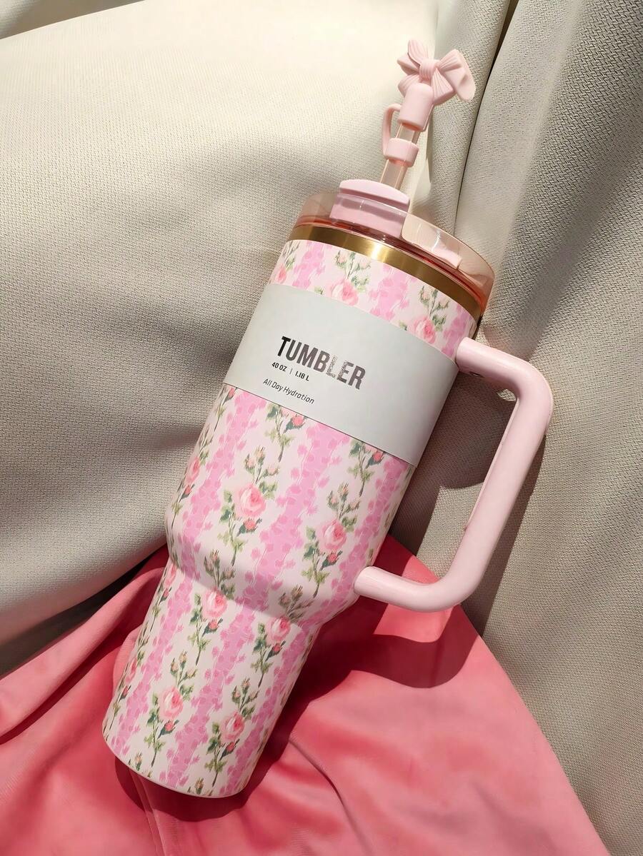 Stanley 40oz Romantic Flowers Printed Tumbler